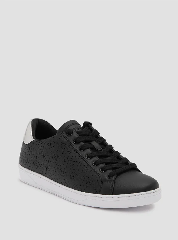 Black Logo Rosalia Low Top Sneakers