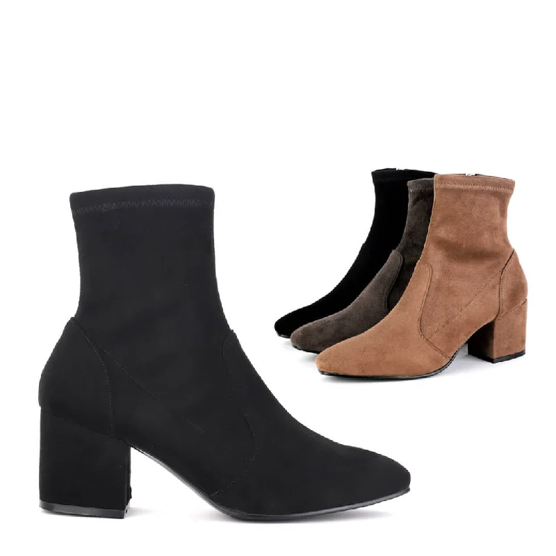 FABIENNE - faux suede ankle boot