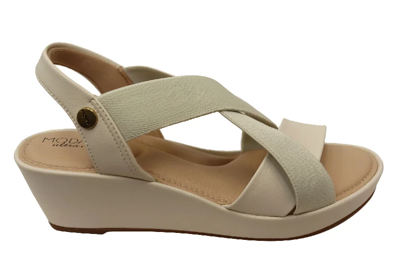 Modare Ultraconforto Maine Womens Comfort Wedge Sandals Made In Brazil