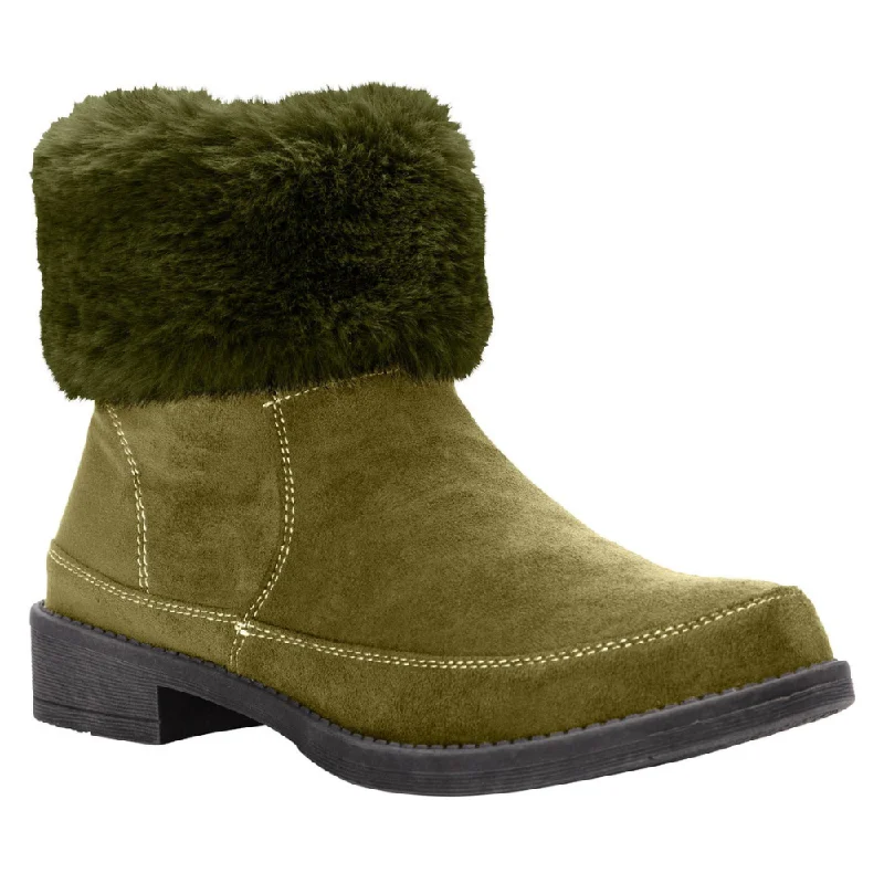 Propet Tabitha Faux Fur Ankle Olive Boot (Women's)