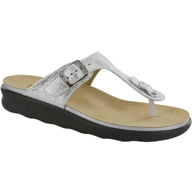 SAS Sanibel Sandal Shiny Silver (Women's)