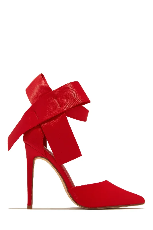 Slay The Season High Heel Pumps - Red