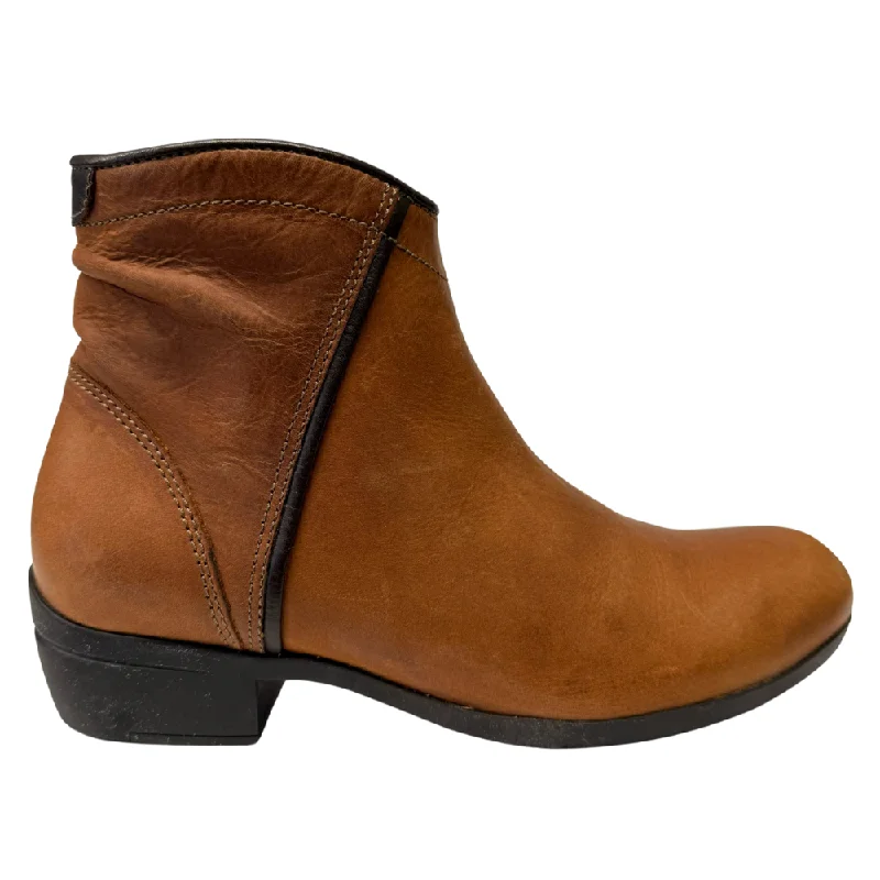 Wolky Winchester Cognac Leather Bootie (Women's)